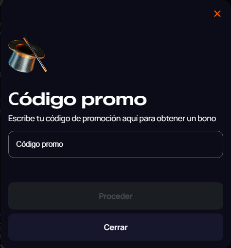 Escribe código de promoción en cuatrobet para obtener un bono